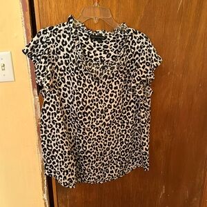 Cheetah print blouse